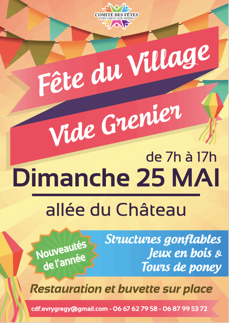 Vide grenier à Évry-Grégy-sur-Yerres